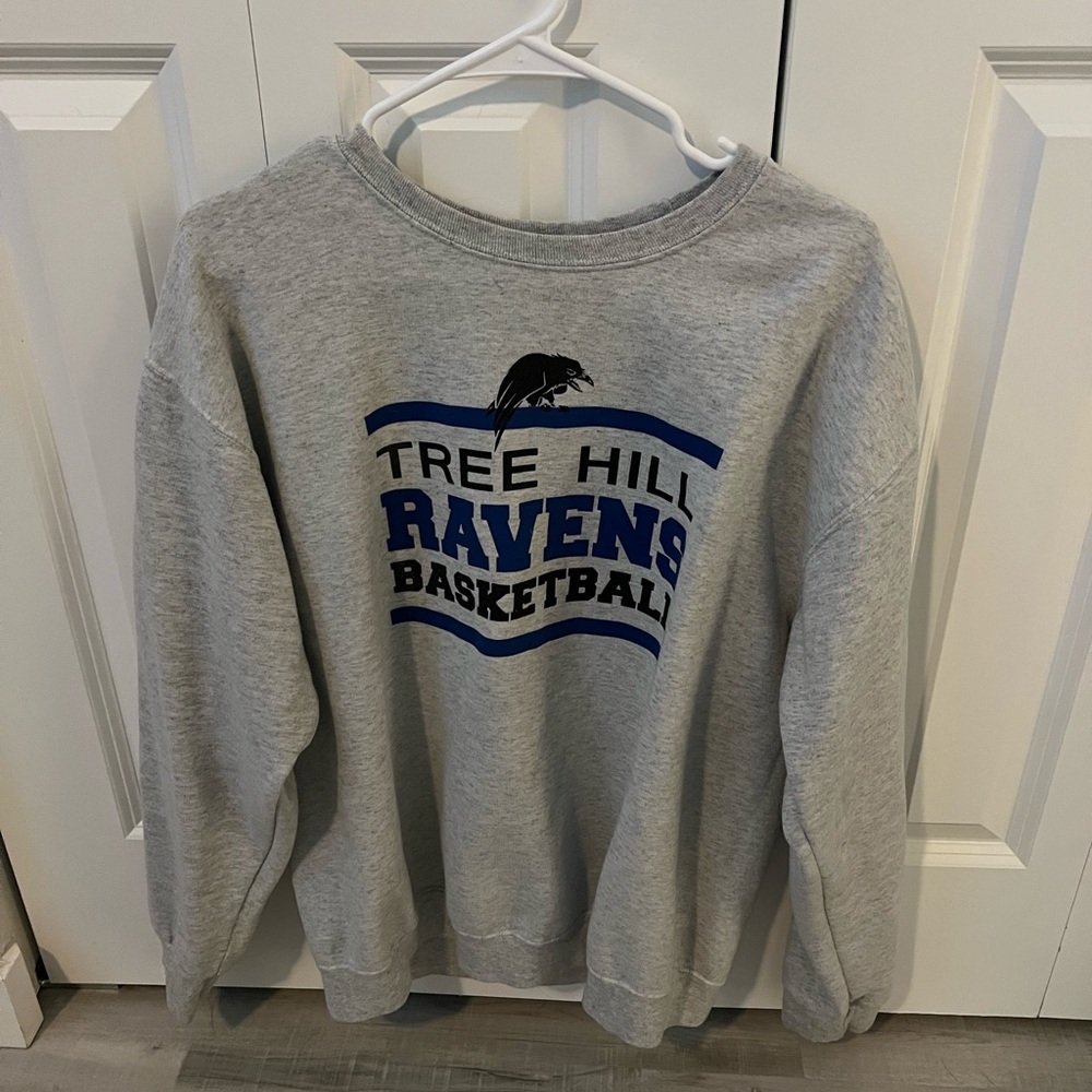Gray Tree Hill Ravens Basketball Sweatshirt